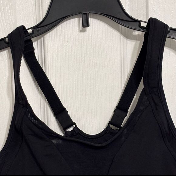 Lands' End | Women’s Black Sports Bra 34D Racerback 3 Prong Closure - Picture 5 of 15